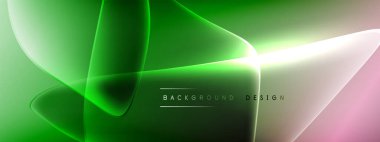 Vektör soyut arkaplan - sıvı kabarcıklar, gölgeler ve ışık efektleri ile sıvı gradyan şekiller. Metin için parlak tasarım şablonu