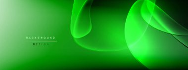 Vektör soyut arkaplan - sıvı kabarcıklar, gölgeler ve ışık efektleri ile sıvı gradyan şekiller. Metin için parlak tasarım şablonu