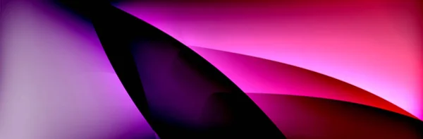 Valuri de culoare neon gradient lichid, fundal abstract vector — Vector de stoc