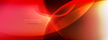 Vektör soyut arkaplan - sıvı kabarcıklar, gölgeler ve ışık efektleri ile sıvı gradyan şekiller. Metin için parlak tasarım şablonu