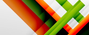 Gölge çizgileri, modern formlar, dikdörtgenler, kareler ve akışkan eğimlere sahip geometrik soyut arkaplanlar. Parlak renkli çizgiler serin arkaplanlar