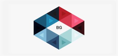 Kapak, afiş, el ilanı ve poster ve diğer şablon için mozaik üçgen deseni soyut arkaplan