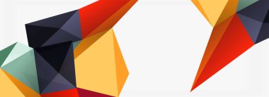 3d mozaik soyut arkaplan, düşük poli şekilli geometrik tasarım