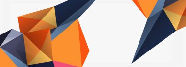 3d mozaik soyut arkaplan, düşük poli şekilli geometrik tasarım