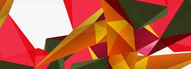 3d mozaik soyut arkaplan, düşük poli şekilli geometrik tasarım