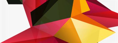 3d mozaik soyut arkaplan, düşük poli şekilli geometrik tasarım