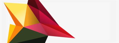 3d mozaik soyut arkaplan, düşük poli şekilli geometrik tasarım
