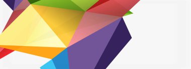 3d mozaik soyut arkaplan, düşük poli şekilli geometrik tasarım