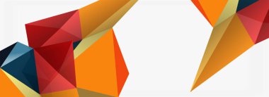 3d mozaik soyut arkaplan, düşük poli şekilli geometrik tasarım