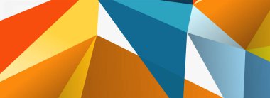 3d mozaik soyut arkaplan, düşük poli şekilli geometrik tasarım