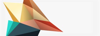 3d mozaik soyut arkaplan, düşük poli şekilli geometrik tasarım