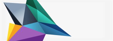 3d mozaik soyut arkaplan, düşük poli şekilli geometrik tasarım