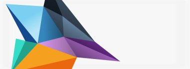 3d mozaik soyut arkaplan, düşük poli şekilli geometrik tasarım