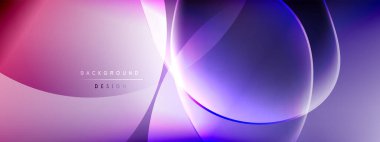 Vektör soyut arkaplan - sıvı kabarcıklar, gölgeler ve ışık efektleri ile sıvı gradyan şekiller. Metin için parlak tasarım şablonu