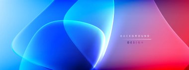 Vektör soyut arkaplan - sıvı kabarcıklar, gölgeler ve ışık efektleri ile sıvı gradyan şekiller. Metin için parlak tasarım şablonu