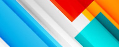 Gölge çizgileri, modern formlar, dikdörtgenler, kareler ve akışkan eğimlere sahip geometrik soyut arkaplanlar. Parlak renkli çizgiler serin arkaplanlar