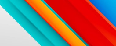 Gölge çizgileri, modern formlar, dikdörtgenler, kareler ve akışkan eğimlere sahip geometrik soyut arkaplanlar. Parlak renkli çizgiler serin arkaplanlar