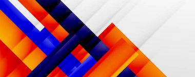 Gölge çizgileri, modern formlar, dikdörtgenler, kareler ve akışkan eğimlere sahip geometrik soyut arkaplanlar. Parlak renkli çizgiler serin arkaplanlar