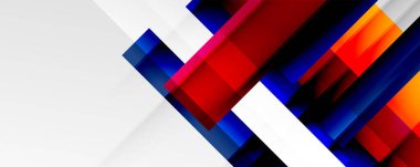 Gölge çizgileri, modern formlar, dikdörtgenler, kareler ve akışkan eğimlere sahip geometrik soyut arkaplanlar. Parlak renkli çizgiler serin arkaplanlar