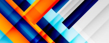 Gölge çizgileri, modern formlar, dikdörtgenler, kareler ve akışkan eğimlere sahip geometrik soyut arkaplanlar. Parlak renkli çizgiler serin arkaplanlar