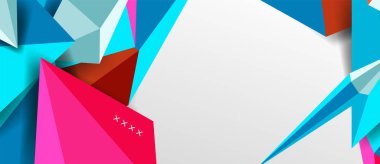 3d düşük poli soyut arka plan vektör çizimi