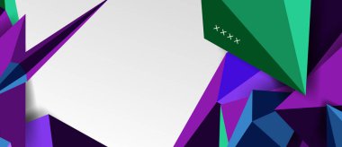 3d düşük poli soyut arka plan vektör çizimi