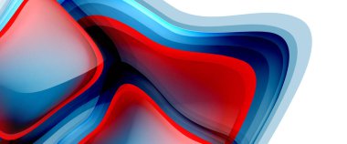 Çemberler ve baloncuklar soyut arka plan. Web pankartı, uygulama veya poster için sıvı yuvarlak şekiller