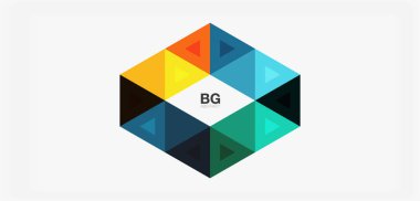 Kapak, afiş, el ilanı ve poster ve diğer şablon için mozaik üçgen deseni soyut arkaplan