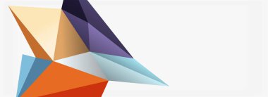 3d mozaik soyut arkaplan, düşük poli şekilli geometrik tasarım