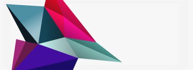 3d mozaik soyut arkaplan, düşük poli şekilli geometrik tasarım