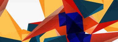 3d mozaik soyut arkaplan, düşük poli şekilli geometrik tasarım