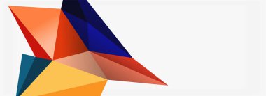3d mozaik soyut arkaplan, düşük poli şekilli geometrik tasarım