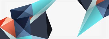 3d mozaik soyut arkaplan, düşük poli şekilli geometrik tasarım