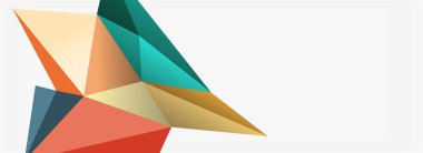 3d mozaik soyut arkaplan, düşük poli şekilli geometrik tasarım