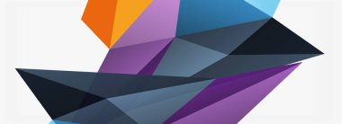 3d mozaik soyut arkaplan, düşük poli şekilli geometrik tasarım