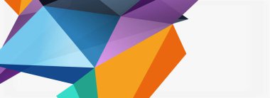 3d mozaik soyut arkaplan, düşük poli şekilli geometrik tasarım