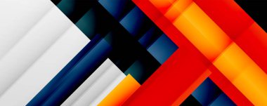 Gölge çizgileri, modern formlar, dikdörtgenler, kareler ve akışkan eğimlere sahip geometrik soyut arkaplanlar. Parlak renkli çizgiler serin arkaplanlar