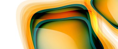 Çemberler ve baloncuklar soyut arka plan. Web pankartı, uygulama veya poster için sıvı yuvarlak şekiller