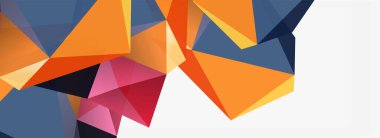 3d mozaik soyut arkaplan, düşük poli şekilli geometrik tasarım