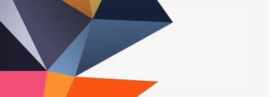 3d mozaik soyut arkaplan, düşük poli şekilli geometrik tasarım