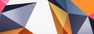 3d mozaik soyut arkaplan, düşük poli şekilli geometrik tasarım