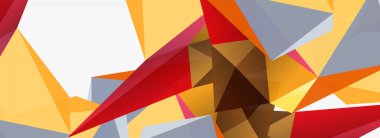 3d mozaik soyut arkaplan, düşük poli şekilli geometrik tasarım