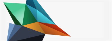 3d mozaik soyut arkaplan, düşük poli şekilli geometrik tasarım