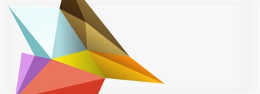 3d mozaik soyut arkaplan, düşük poli şekilli geometrik tasarım