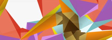 3d mozaik soyut arkaplan, düşük poli şekilli geometrik tasarım