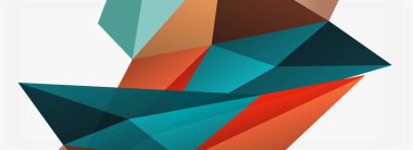 3d mozaik soyut arkaplan, düşük poli şekilli geometrik tasarım