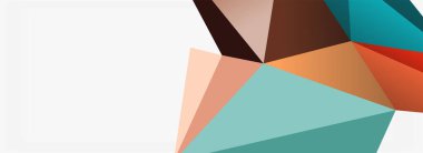 3d mozaik soyut arkaplan, düşük poli şekilli geometrik tasarım