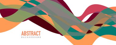 Akışkan dalga renkli soyut arkaplan. Dinamik renkli canlı vektör tasarımı