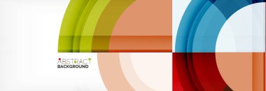 Yuvarlak şekiller, üçgenler ve daireler. Modern soyut arkaplan