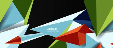 3d düşük poli soyut arka plan vektör çizimi